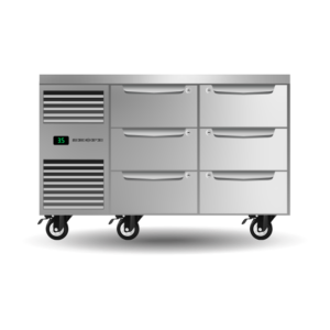 SKOPE PG11.UBR.2.D6 Six Drawer Two Bay Underbench GN 1/1 Fridge