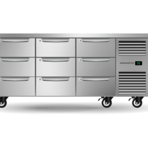 SKOPE PG11.UBR.3.D9.RH Nine Drawer Three Bay Underbench GN 1/1 Right Hand Fridge