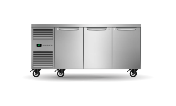 SKOPE PG11.UBR.3.SD Three Solid Door Underbench GN 1/1 Fridge - Image 2