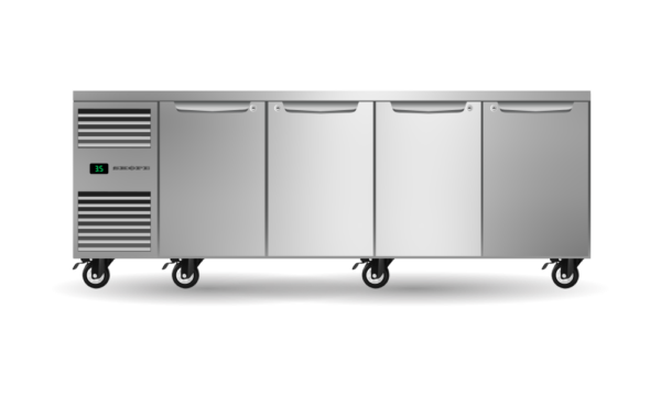 SKOPE PG11.UBR.4.SD Four Solid Door Underbench GN 1/1 Fridge - Image 2
