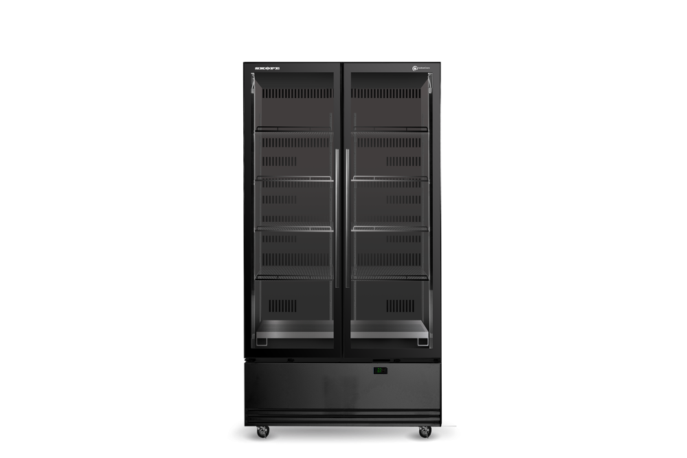 SKOPE SKB900N-A 2 Glass Door Display or Storage Fridge