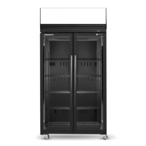 SKOPE SKFT1000N-AC 2 Glass Door Upright Display or Storage Freezer Lit Sign
