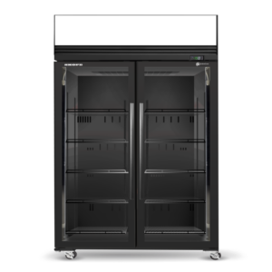 SKOPE SKFT1300N-AC 2 Glass Door Upright Display or Storage Freezer Lit Sign