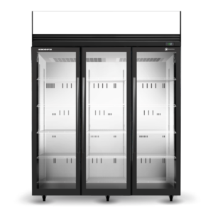 SKOPE SKFT1500N-AC 3 Glass Door Upright Display or Storage Freezer Lit Sign