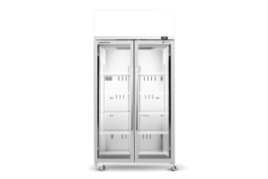 SKOPE SKT1000N-AC 2 Glass Door Display or Storage Fridge Lit Sign