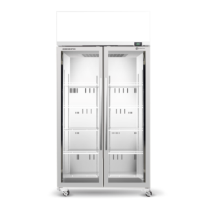 SKOPE SKT1000N-AC 2 Glass Door Display or Storage Fridge Lit Sign