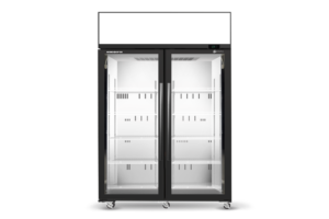 SKOPE SKT1300N-AC 2 Glass Door Display or Storage Fridge Lit Sign