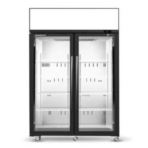 SKOPE SKT1300N-AC 2 Glass Door Display or Storage Fridge Lit Sign