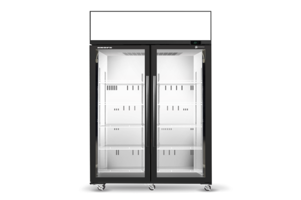 SKOPE SKT1300N-AC 2 Glass Door Display or Storage Fridge Lit Sign