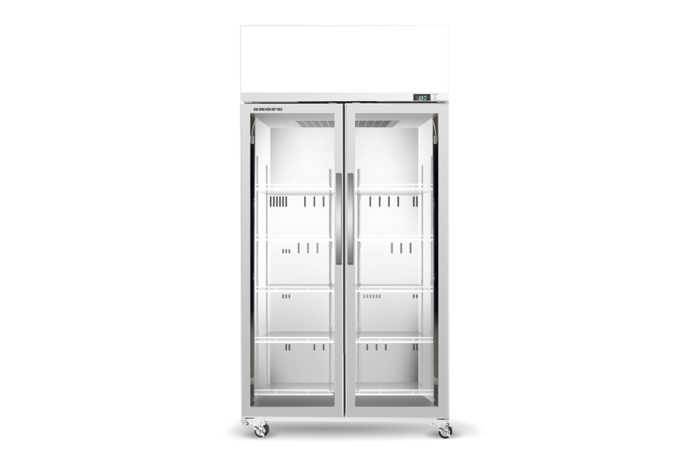 SKOPE EziCore TCE1000N 2 Glass Door Display or Storage Fridge
