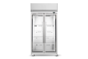 SKOPE TMF1000N-A 2 Glass Door Upright Display or Storage Freezer