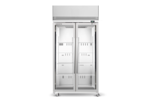 SKOPE TME1000N-AC 2 Glass Door Display or Storage Fridge Lit Sign