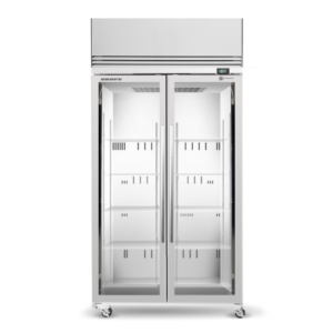 SKOPE TME1000N-AC 2 Glass Door Display or Storage Fridge Lit Sign