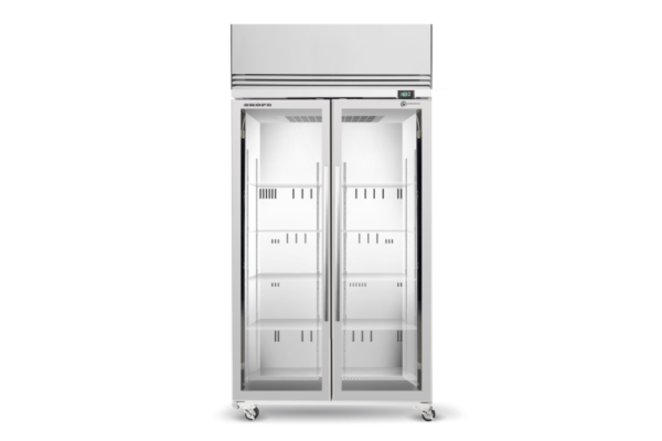 SKOPE TME1000N-AC 2 Glass Door Display or Storage Fridge Lit Sign