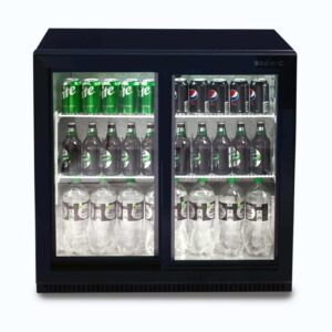 Bromic BB0200GDS-NR-1 Back Bar Fridge – 190L – 2 Doors – Sliding