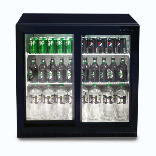 Bromic BB0200GDS-NR-1 Back Bar Fridge - 190L - 2 Doors - Sliding