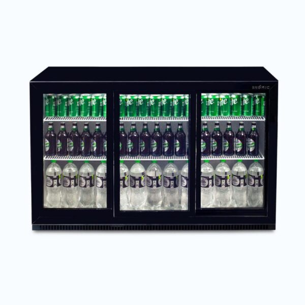 Bromic BB0330GDS-NR-1 Back Bar Fridge - 307L - 3 Doors - Sliding