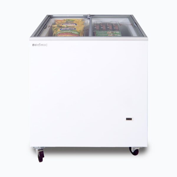 Bromic CF0200FTFG-NR Display Chest Freezer - 191L - Flat Glass Top