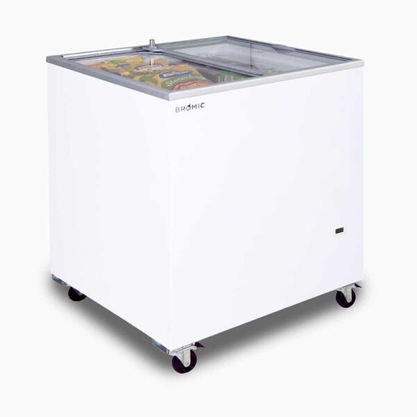 Bromic CF0200FTFG-NR Display Chest Freezer - 191L - Flat Glass Top - Image 2