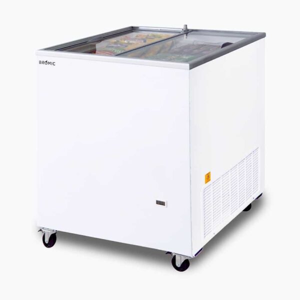 Bromic CF0200FTFG-NR Display Chest Freezer - 191L - Flat Glass Top - Image 3