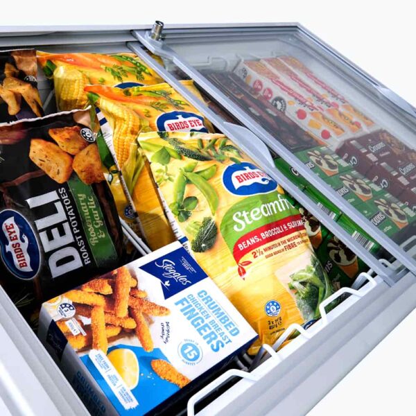 Bromic CF0300FTFG-NR Display Chest Freezer - 296L - Flat Glass Top - Image 8