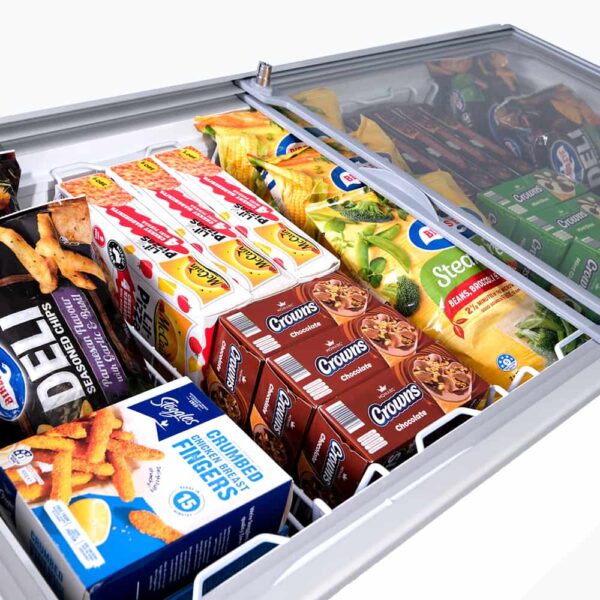 Bromic CF0400FTFG-NR Display Chest Freezer - 401L - Flat Glass Top - Image 8