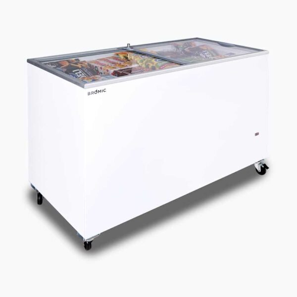 Bromic CF0400FTFG-NR Display Chest Freezer - 401L - Flat Glass Top - Image 2
