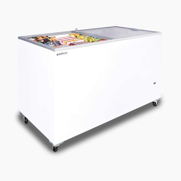 Bromic CF0400FTFG-NR Display Chest Freezer - 401L - Flat Glass Top - Image 4