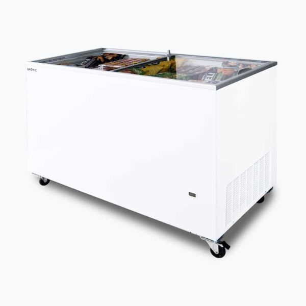 Bromic CF0400FTFG-NR Display Chest Freezer - 401L - Flat Glass Top - Image 3