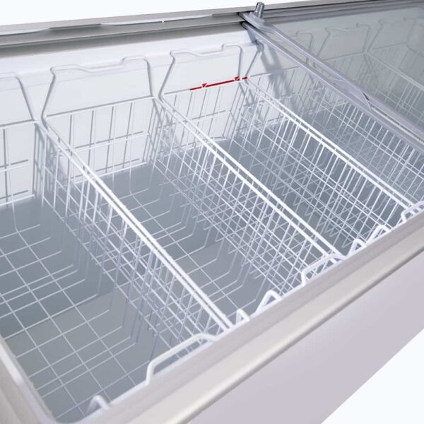 Bromic CF0500FTFG-NR Display Chest Freezer - 491L - Flat Glass Top - Image 7