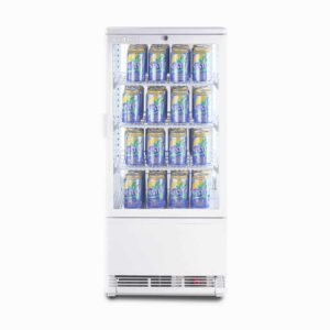 Bromic CT0080G4W-NR Countertop Fridge – 78L – 1 Door – Flat Glass