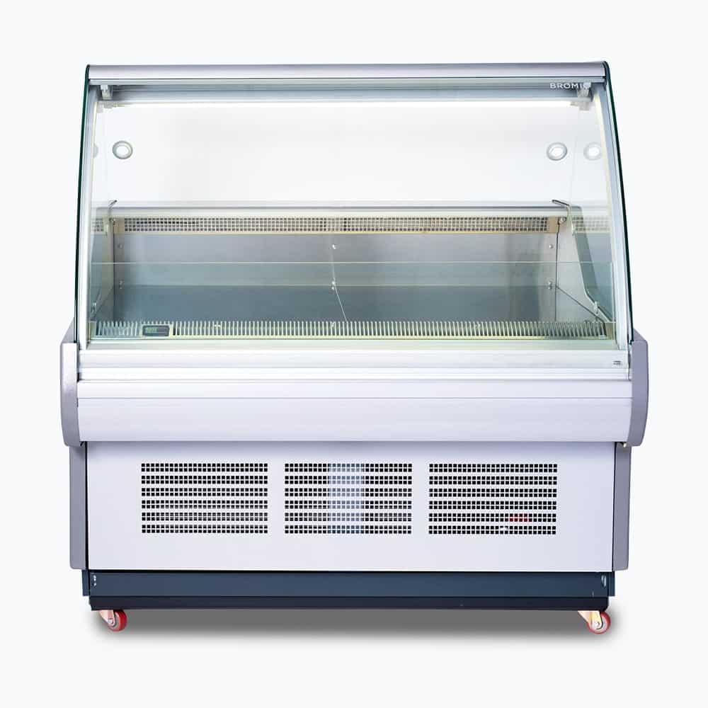 Bromic DD1250CG-NR Curved Glass Deli Display – 1330mm