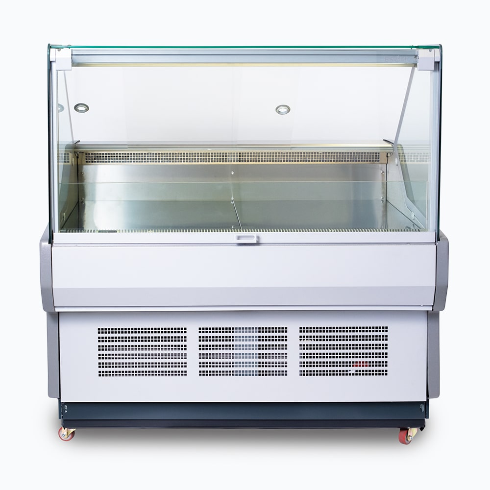Bromic DD1250SG-NR Square Glass Deli Display – 1330mm