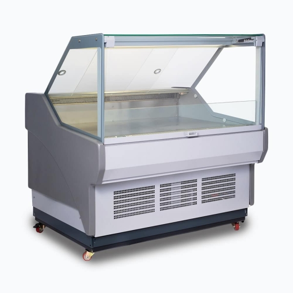 Bromic DD1250SG-NR Square Glass Deli Display - 1330mm - Image 2