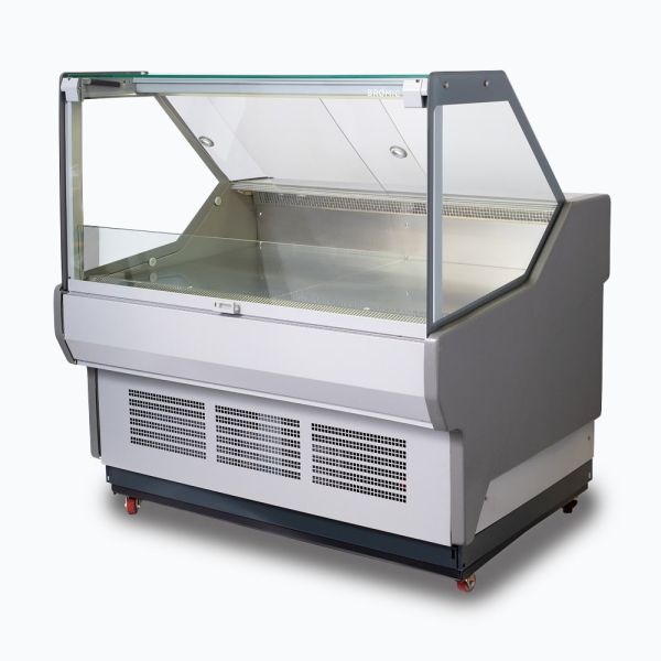 Bromic DD1250SG-NR Square Glass Deli Display - 1330mm - Image 3