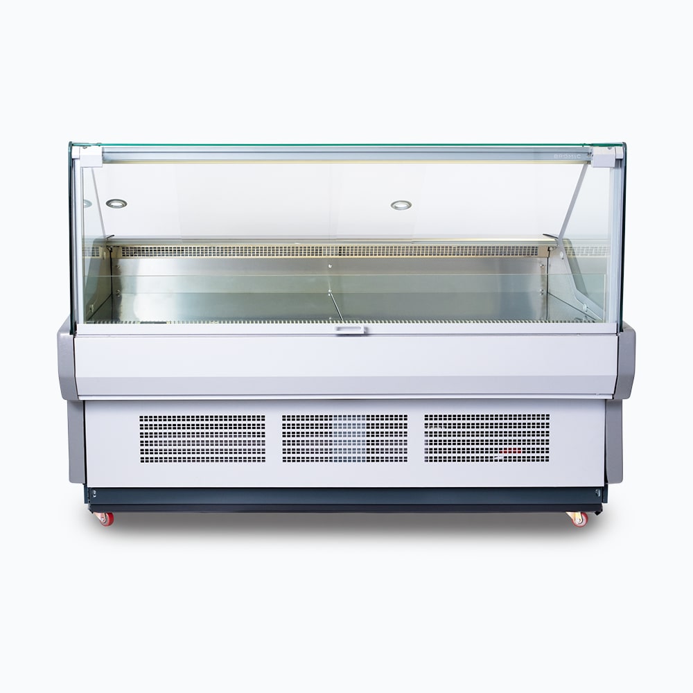 Bromic DD1875SG-NR Square Glass Deli Display – 1955mm