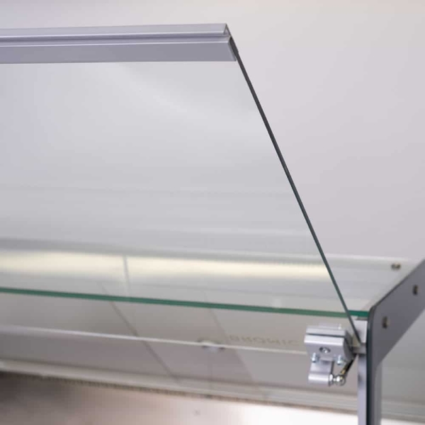 Bromic DD1250SG-NR Square Glass Deli Display - 1330mm - Image 8