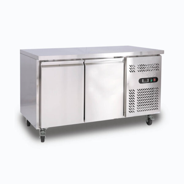 Bromic UBF1360SD-NR Under Bench Freezer - 282L - 2 Doors - Stainless Steel - Image 2