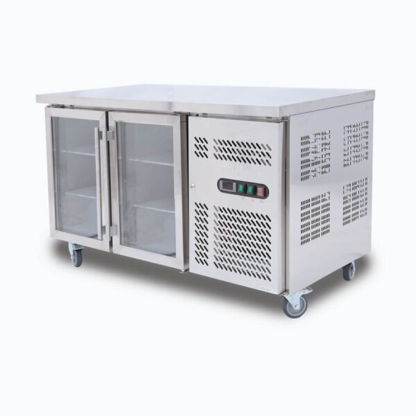 Bromic UBC1360GD-NR Under Bench Display Fridge - 282L - 2 Doors - Glass - Image 3
