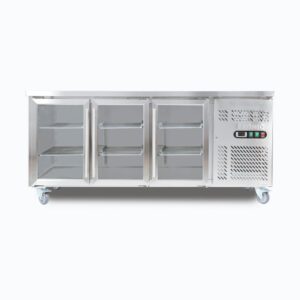 Bromic UBC1795GD-NR Under Bench Display Fridge – 417L – 3 Doors – Glass