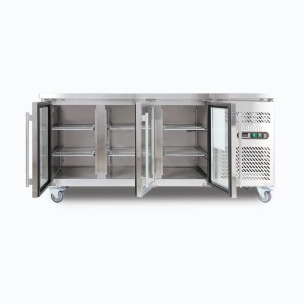 Bromic UBC1795GD-NR Under Bench Display Fridge - 417L - 3 Doors - Glass - Image 4
