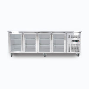 Bromic UBC2230GD-NR Under Bench Display Fridge – 553L – 4 Doors – Glass