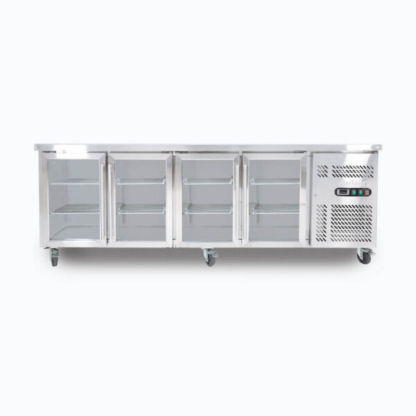 Bromic UBC2230GD-NR Under Bench Display Fridge - 553L - 4 Doors - Glass