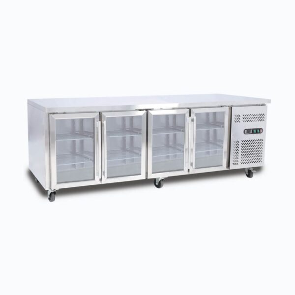 Bromic UBC2230GD-NR Under Bench Display Fridge - 553L - 4 Doors - Glass - Image 2