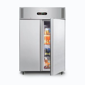 Bromic UC1300SD-NR Upright Fridge – 1300L – 2 Doors – Stainless Steel