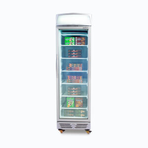 Bromic UF0374LS-NR Upright Display Freezer – 300L – 1 Door – Flat Glass – Lightbox