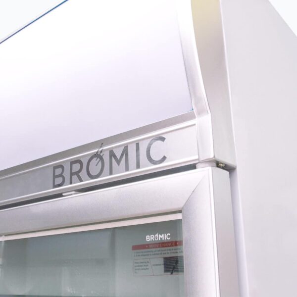 Bromic UF1000LF Upright Display Freezer - 976L - 2 Doors - Flat Glass - Lightbox - Image 8