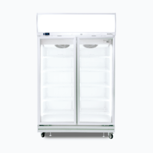 Bromic GD1000LF Upright Display Fridge – 976L – 2 Doors – Flat Glass – Lightbox