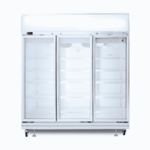 Bromic GD1500LF Upright Display Fridge – 1507L – 3 Doors – Flat Glass – Lightbox