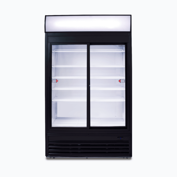 Bromic GM0980LS-NR Upright Display Fridge  - 945L - 2 Doors - Sliding - Flat Glass - Lightbox - Image 5